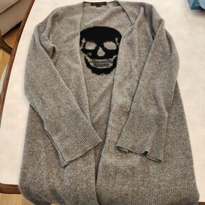 Gray Skull Sweater
